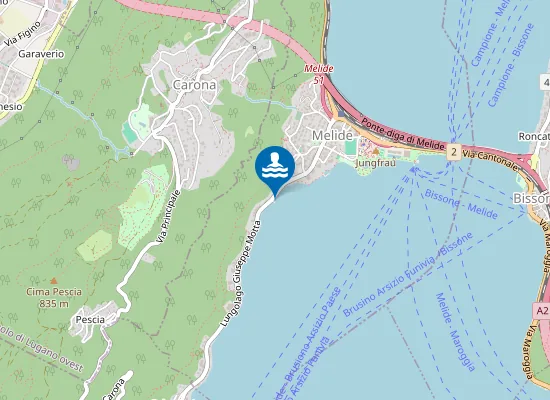 Map of Albergo Battello