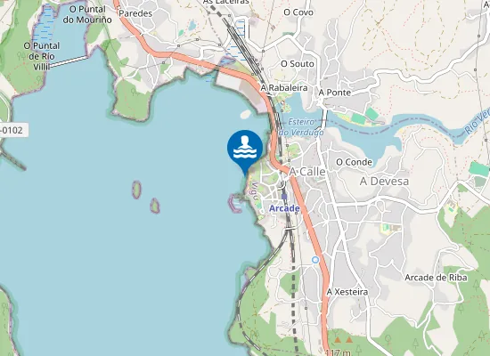 Map of PLAYA MUXEIRA PM1