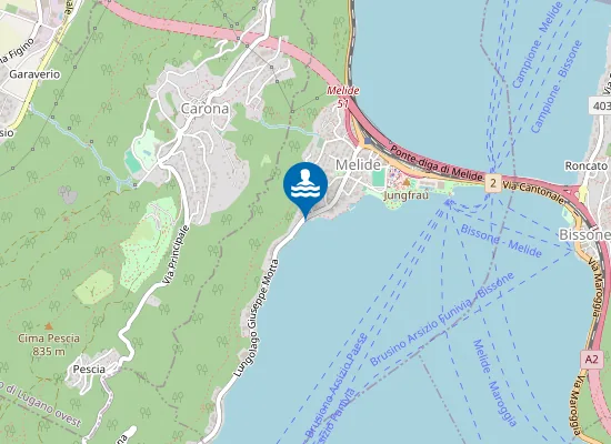 Map of Albergo Del Lago