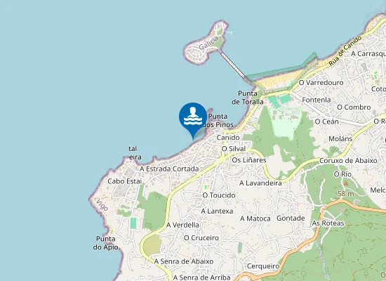 Map of PLAYA O XUNQUEIRO PM1