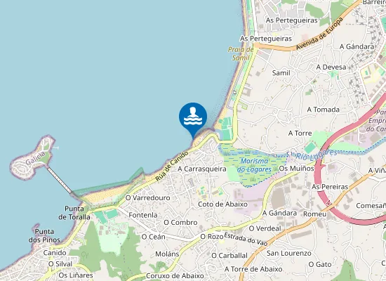 Map of PLAYA CALZOA PM1