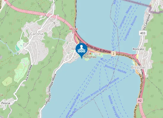 Map of LIDO COMUNALE MELIDE