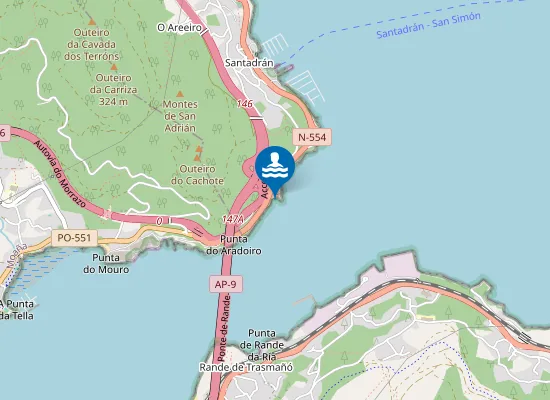 Map of PLAYA FORNO DO CAL PM1