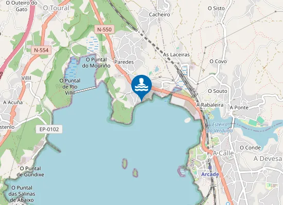 Map of PLAYA AREEIROS PM1