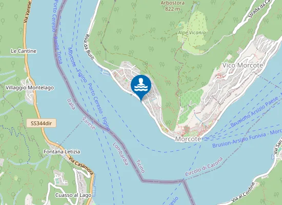 Map of Hotel Ristorante Arbostora