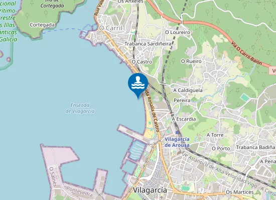 Map of PLAYA COMPOSTELA PM1