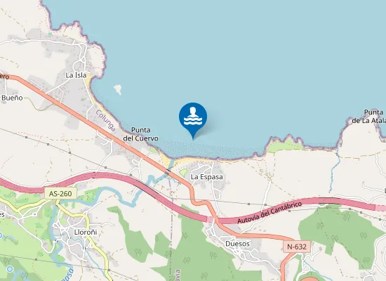 Map of PLAYA DE LA ESPASA PM1