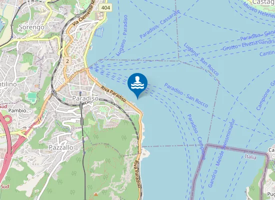 Map of Lido Comunale Conca D'oro