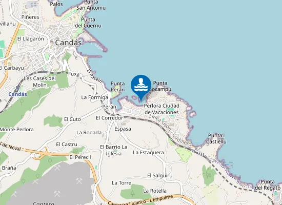 Map of PLAYA LES HUELGUES PM1