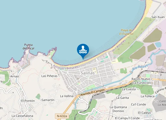 Map of PLAYA DE SALINAS PM2