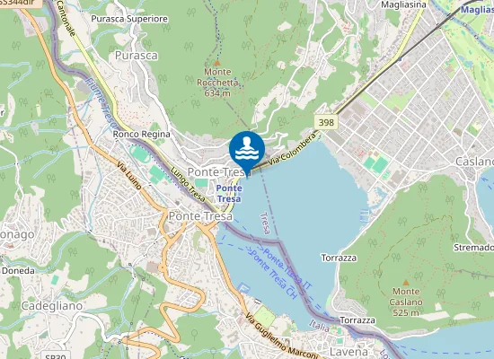 Map of Albergo Tresa Bay