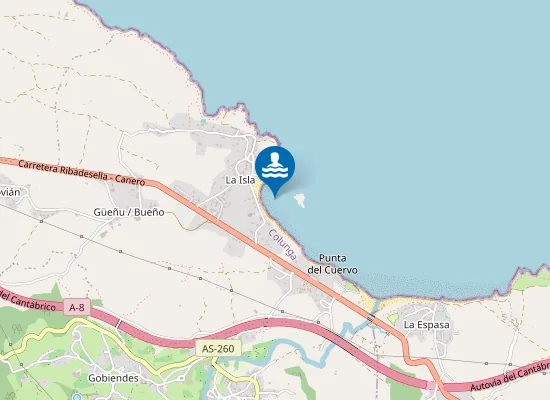 Map of PLAYA DE LA ISLA PM1