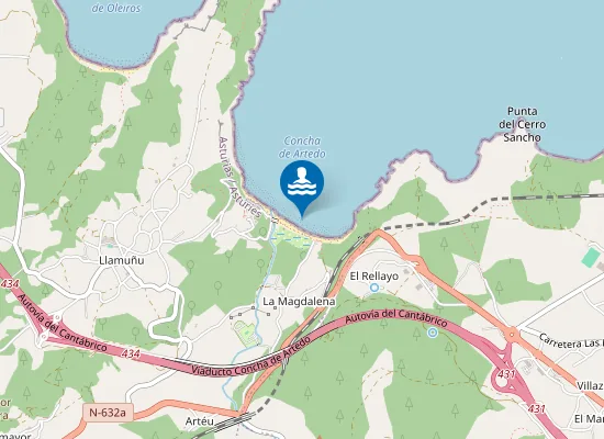 Map of PLAYA CONCHA DE ARTEDO PM1