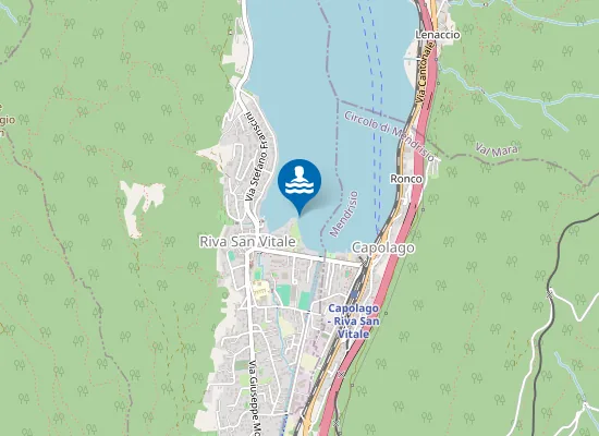 Map of Lido Comunale Riva S. Vitale