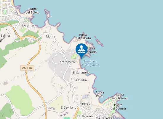 Map of PLAYA SAN PEDRO DE ANTROMERO PM1