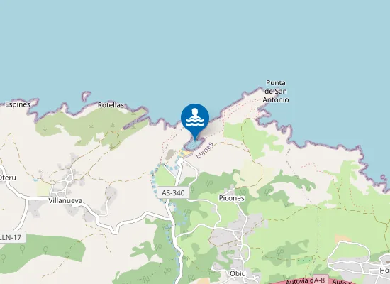 Map of PLAYA CUEVAS DE MAR PM1