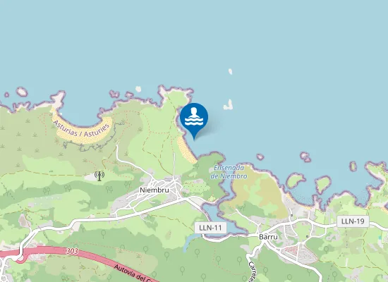 Map of PLAYA TORANDA (NIEMBRO) PM1