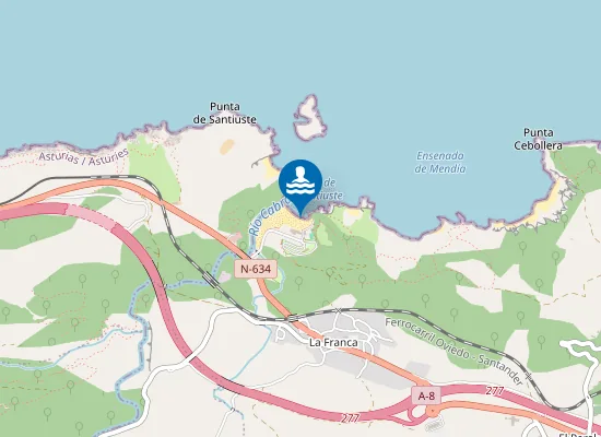 Map of PLAYA LA FRANCA PM1