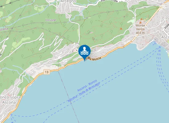 Map of Albergo Collinetta