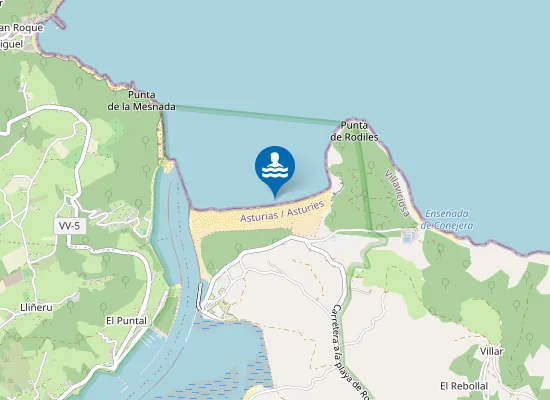 Map of PLAYA RODILES PM1