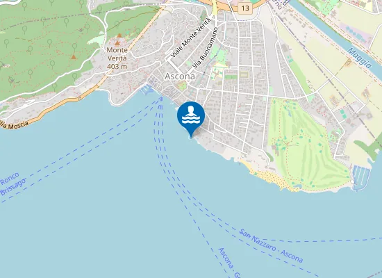 Map of Albergo Eden Roc