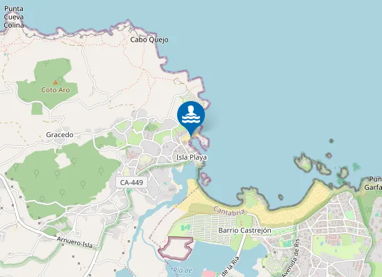 Map of PLAYA EL SABLE DE QUEJO PM1