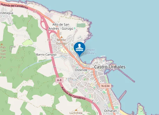 Map of PLAYA OSTENDE PM1