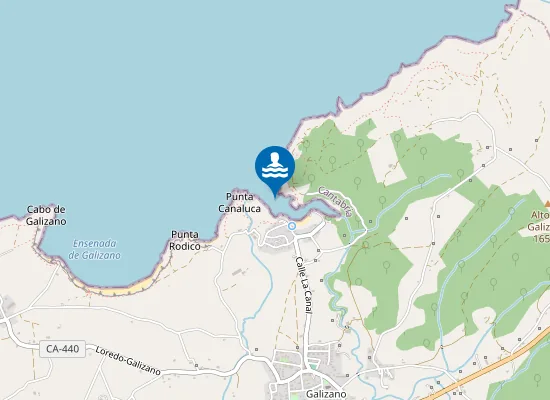 Map of PLAYA DE GALIZANO PM1