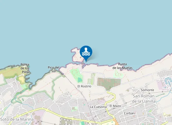Map of PLAYA VIRGEN DEL MAR PM1