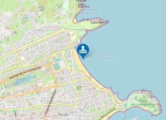 Map of PLAYA 2? SARDINERO PM1