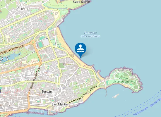 Map of PLAYA 1? SARDINERO PM1