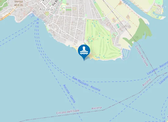 Map of LIDO PATRIZIALE ASCONA