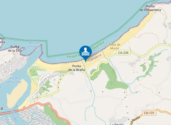 Map of PLAYA SABLE DE MERON PM1