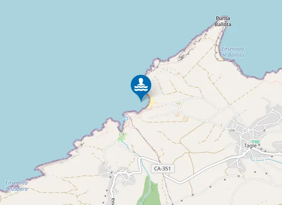 Map of PLAYA EL SABLE DE TAGLE PM1