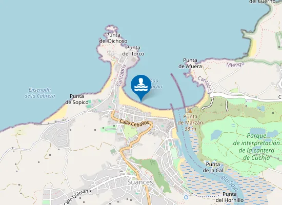 Map of PLAYA DE LA CONCHA PM1