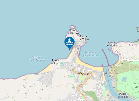 Map of PLAYA DE LOS LOCOS PM1