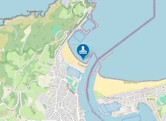 Map of PLAYA DE HONDARRIBIA PM1