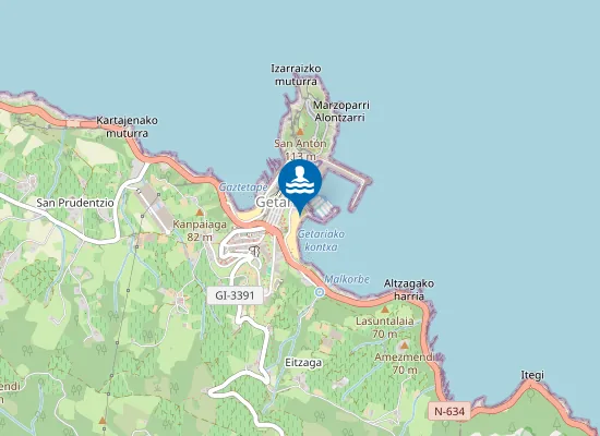 Map of PLAYA DE MALKORBE PM1