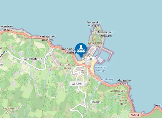 Map of PLAYA DE GAZTETAPE PM1