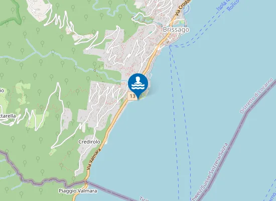 Map of Lido Comunale Brissago
