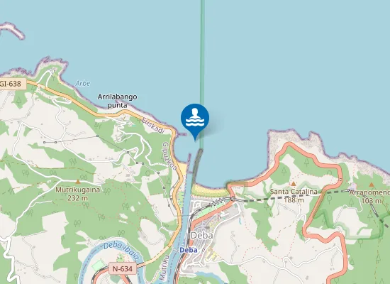 Map of PLAYA DE ONDARBELTZ PM1