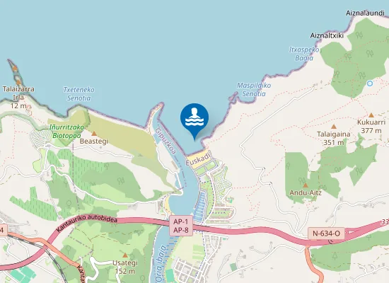 Map of PLAYA DE ANTILLA PM1