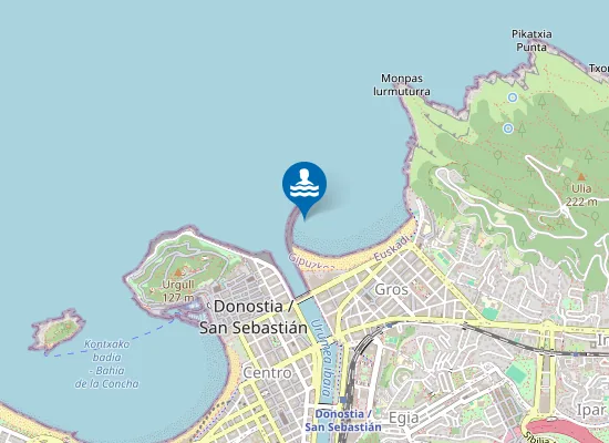 Map of PLAYA DE GROS/LA ZURRIOLA PM3