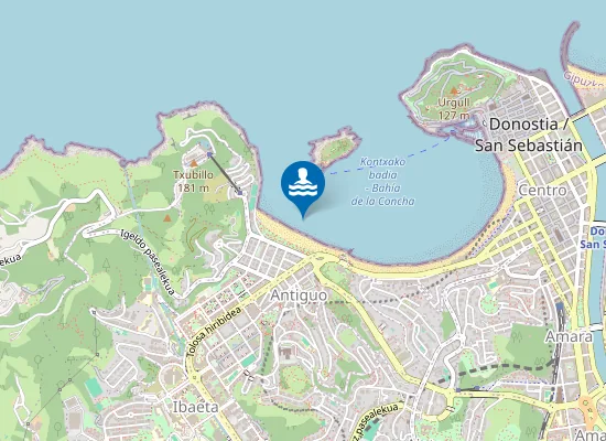 Map of PLAYA DE ONDARRETA PM1