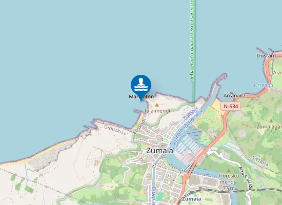 Map of PLAYA DE ITZURUN PM1