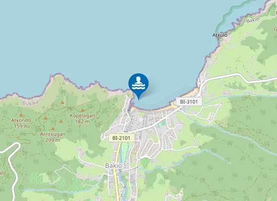 Map of PLAYA DE BAKIO PM2