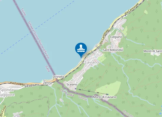 Map of Bagno Pubblico Caviano