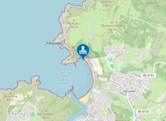 Map of PLAYA DE GORLIZ PM1