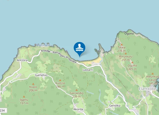 Map of PLAYA DE LAGA PM2