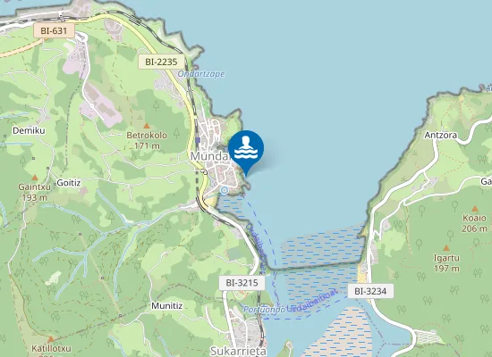 Map of PLAYA DE LAIDATXU PM1